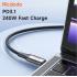 Mcdodo CA-2990 Thunderbolt 4 Data Charger Cable USB Type-C To Type-C 240W 5A USB 4.0 Super Cable 1.2M